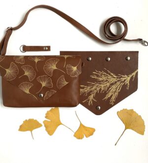 Marian tas met verwisselbare klep bruin