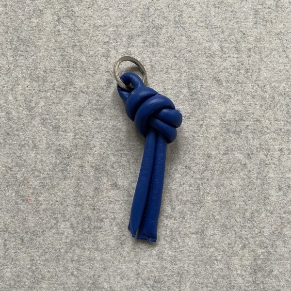 Leren sleutelhanger Knoop