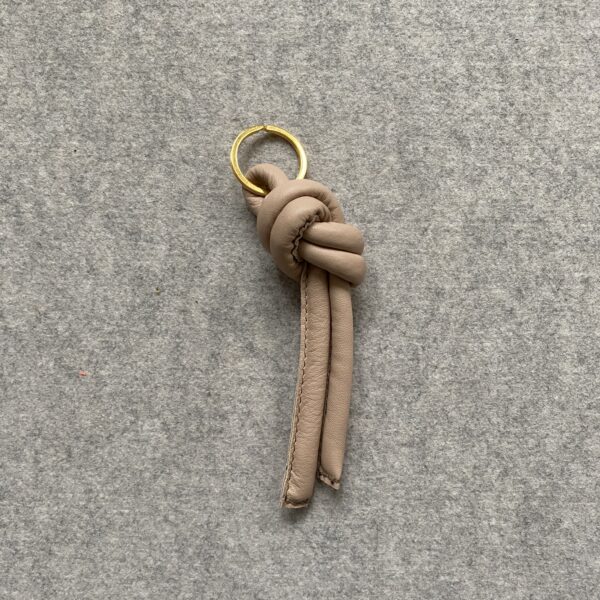 Leren sleutelhanger Knoop