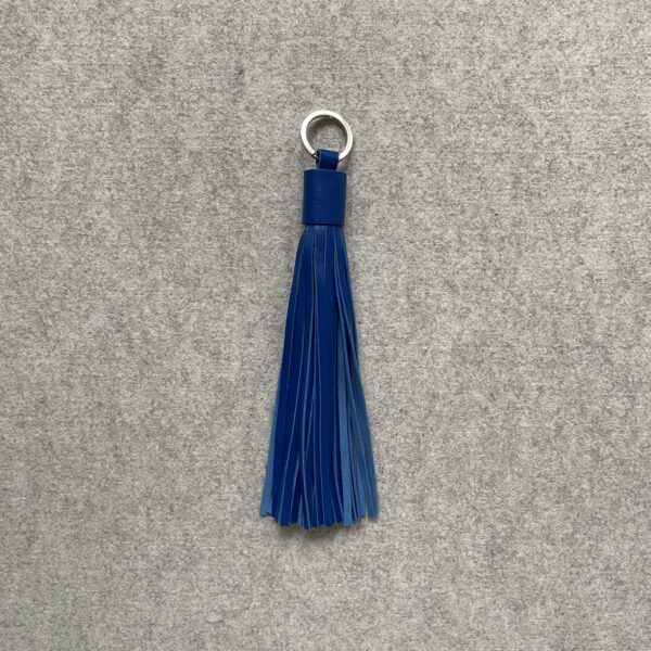 Leren sleutelhanger fringes