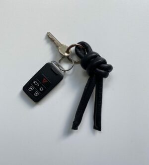 Leren sleutelhanger Knoop