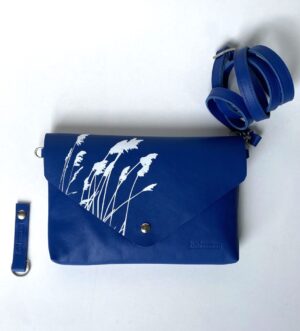 Marian tas met verwisselbare klep blauw